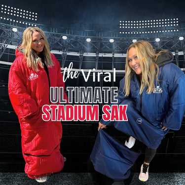 the Viral Stadium Sak, Built for Warmth, patent approved, made for memories