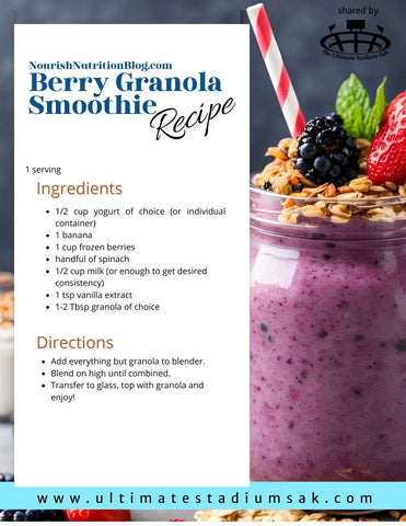 Meal Monday: Berry Granola Smoothie