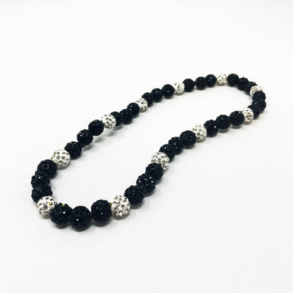 Bling Necklace - Blk/ Silver