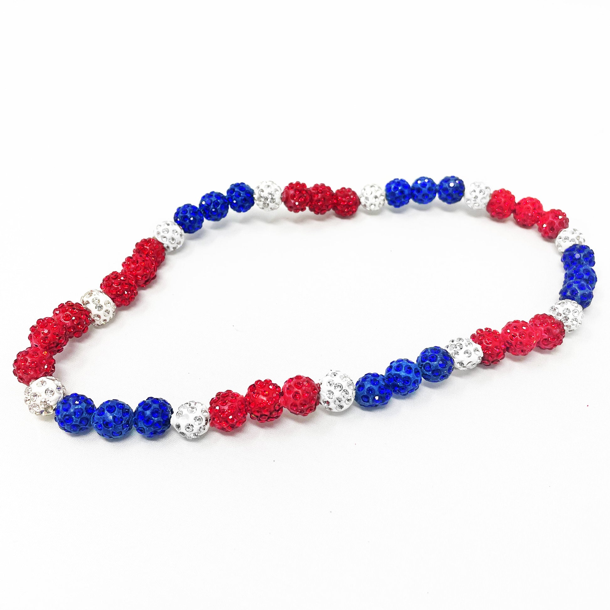 Bling Necklace - Red White & Blue