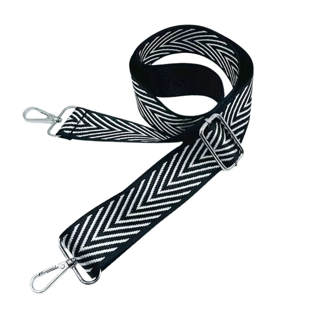 STRAP - Blk/ White Pattern