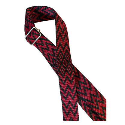 Deluxe Sak Strap - Red/ Black Geo Pattern - Outdoor Gear