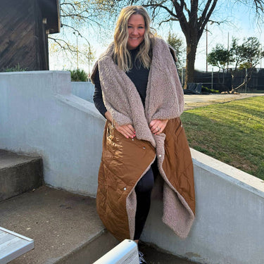 Ultimate Heated Banket Vest - Brown