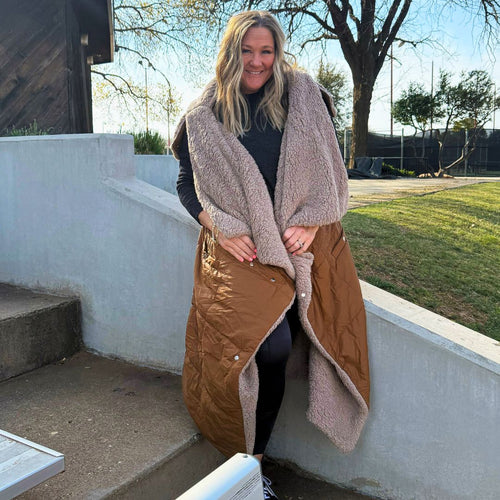 Ultimate Heated Banket Vest - Brown