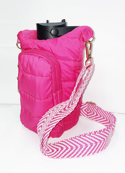 Water Bottle Sling Bag - Hot Pink