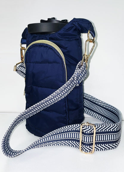 Water Bottle Sling Bag - Navy Blue