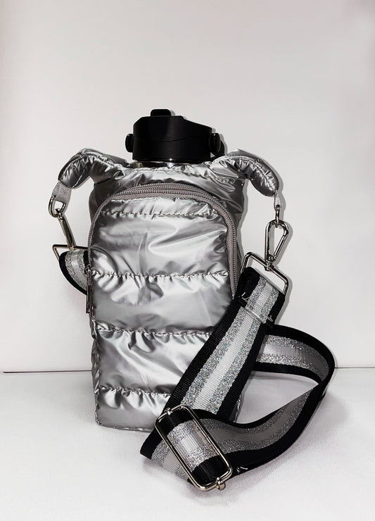 Water Bottle Sling Bag - Silver